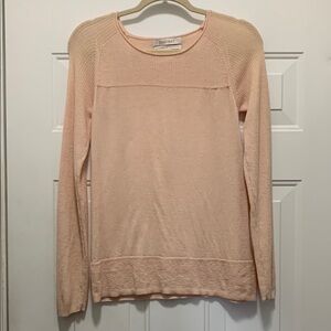 3/$15 Ellen Tracy 100% merino wool peach sweater size large